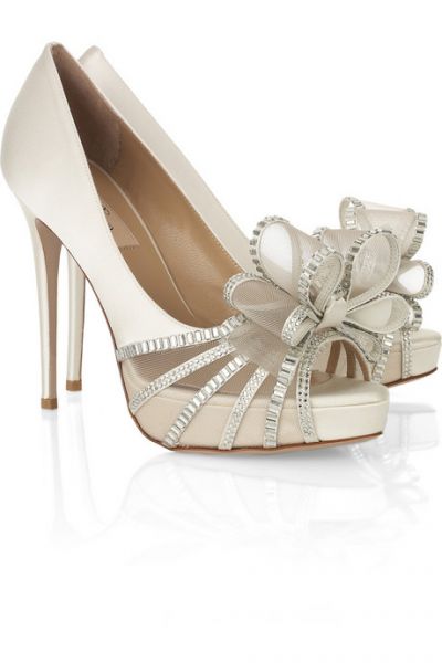 zapatos altos de novias