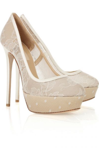 zapatos altos de novias