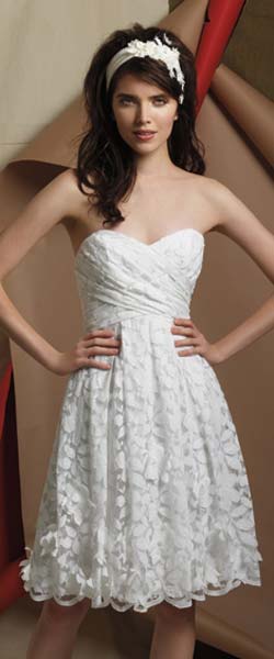 vestidos boda civil cortos color