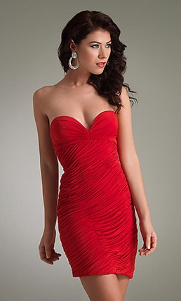 vestidos cortos rojos