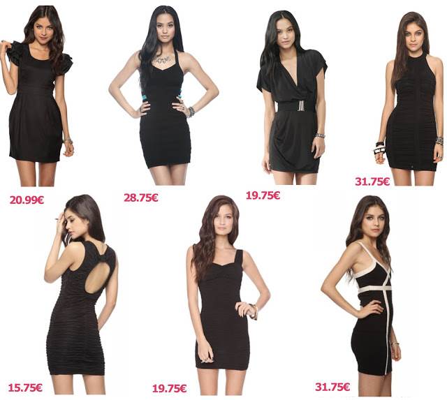 vestidos negros para el día