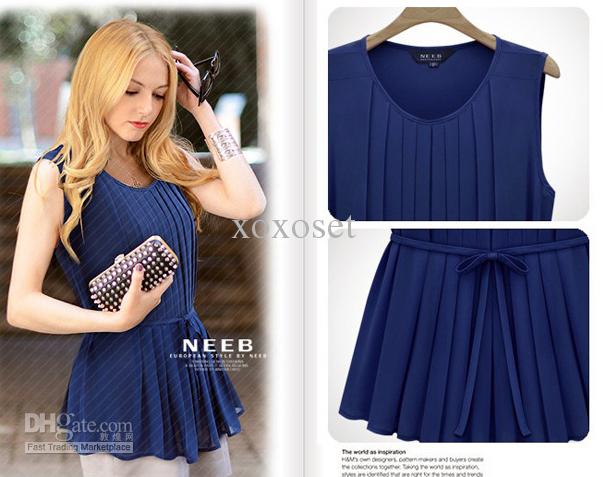 modelos de blusas de chifon elegantes para fiesta