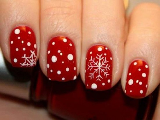 uñas diseños navidad manicure