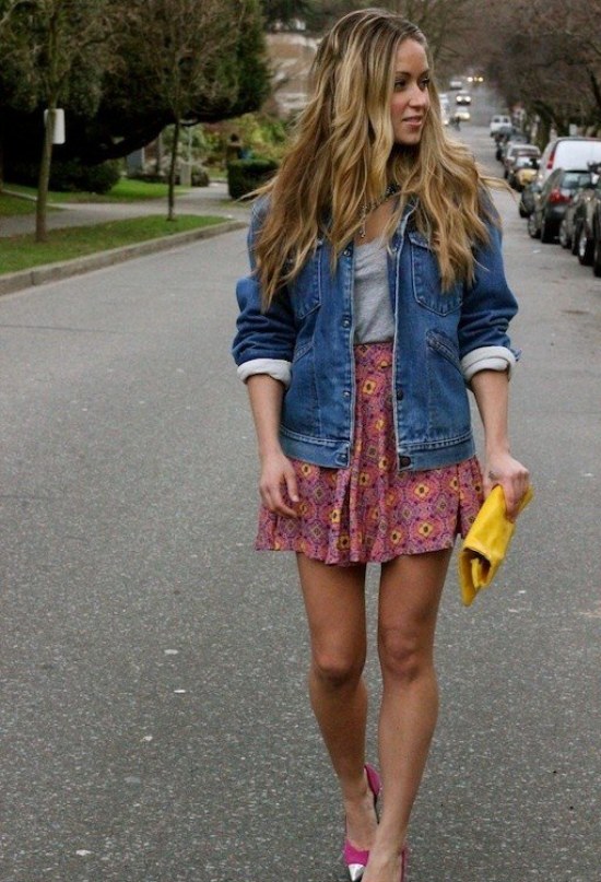chaquetas jean denim outfits