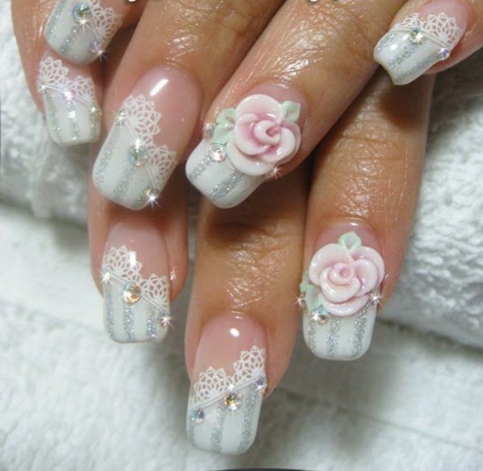 uñas para novias elegantes