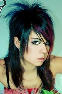 moda girls emo peinados