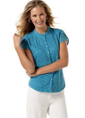 blusas de color azul