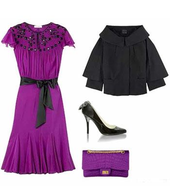 vestidos de color morado