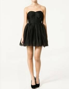 vestidos cortos color negro