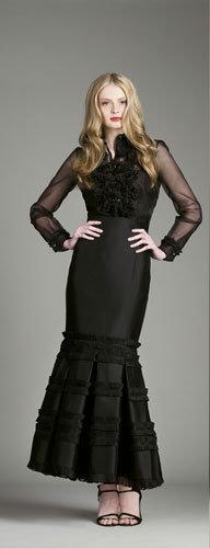 vestidos colores negros y rojos