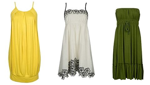 vestidos globo cortos