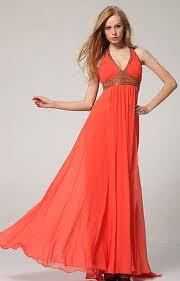 vestidos cortos anaranjados