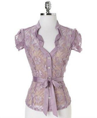 blusas con volantes