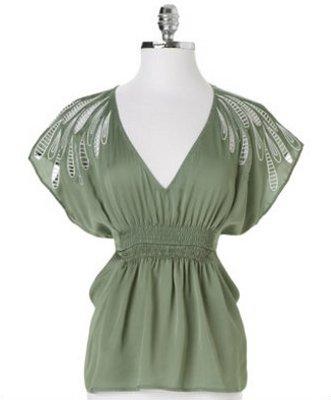 blusas con volantes