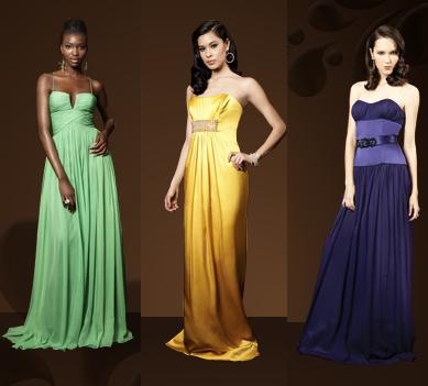 vestidos de fiesta de colores