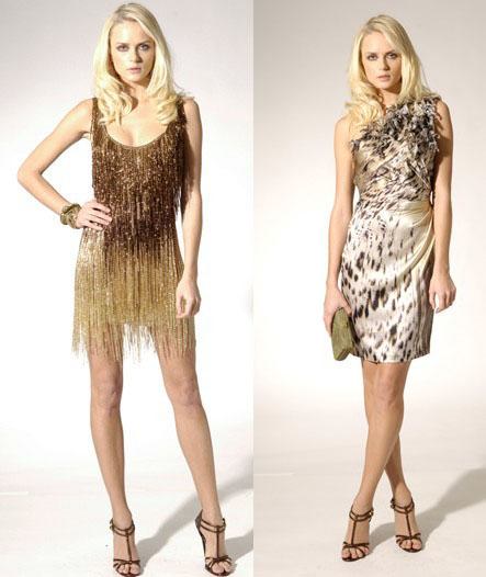 vestidos dorados de fiesta