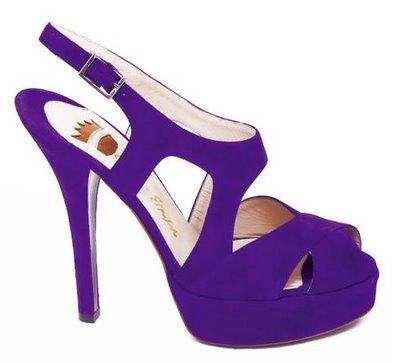 zapatos color morado de moda