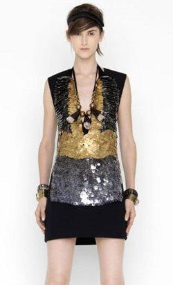 vestidos en dorado