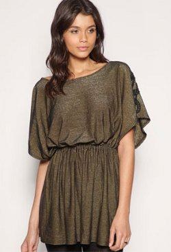 vestidos en dorado