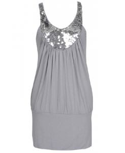 vestidos color plata