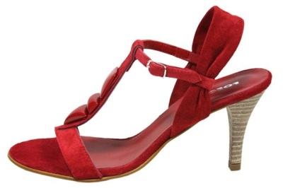 sandalias colo rojo