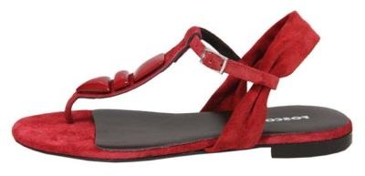 sandalias colo rojo