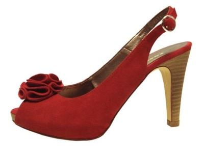 sandalias colo rojo