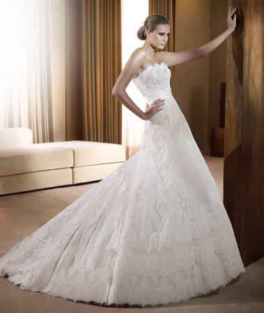 trajes blancos de novia