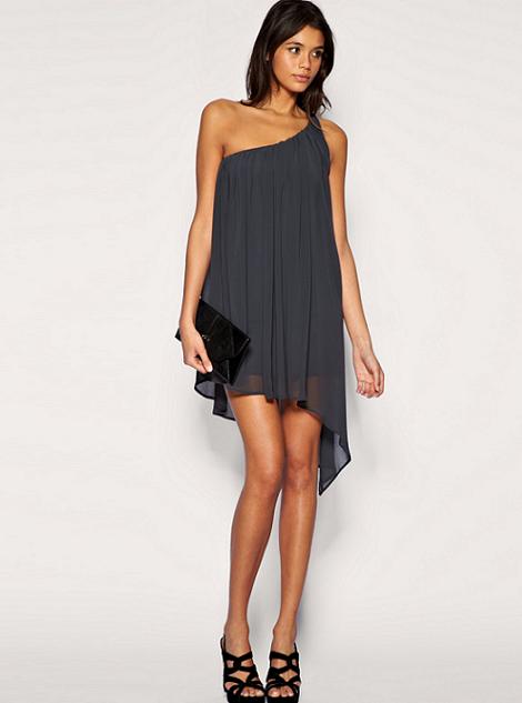 vestidos de gasa color negro