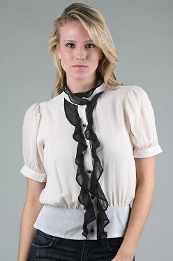 blusas manga corta