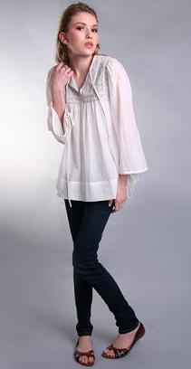 blusas manga corta