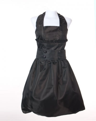 traje negro corto