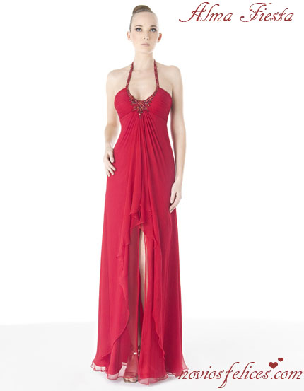 vestidos rojos largos
