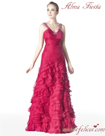 vestidos rojos largos