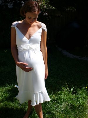 vestidos blancos para embarazadas