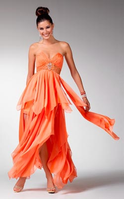trajes elegantes largos