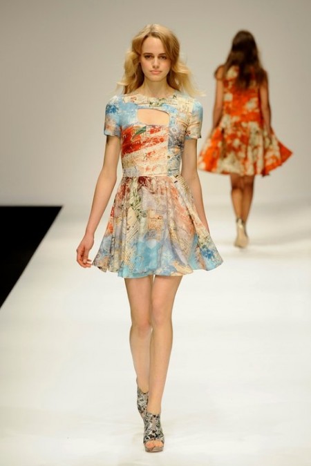 vestidos manga corta