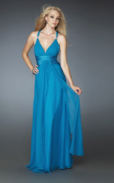 vestidos celestes