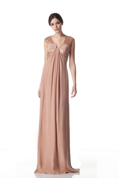 vestidos de moda color nude