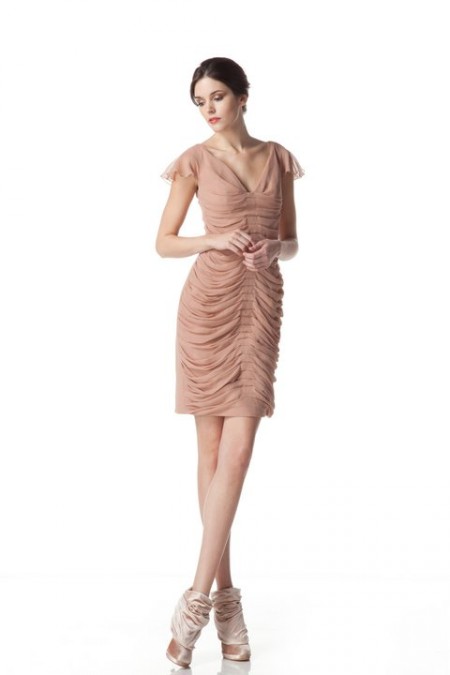 vestidos de moda color nude
