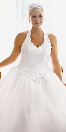 vestidos blancos para novias gorditas