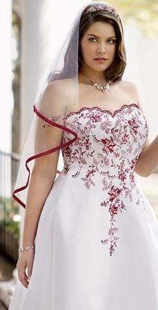 vestidos blancos para novias gorditas
