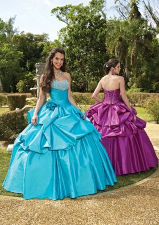 vestidos morados de quince años