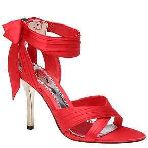 zapatos de color rojo