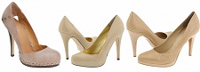 zapatos color beige