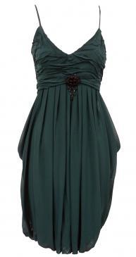 vestidos elegantes color verde