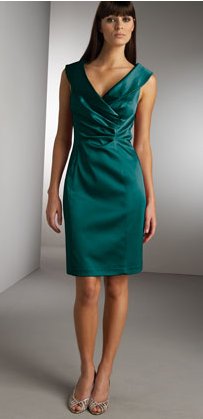vestidos elegantes color verde