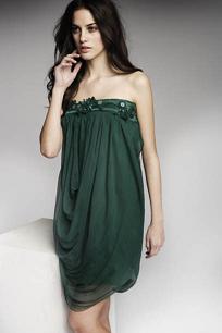 vestidos elegantes color verde