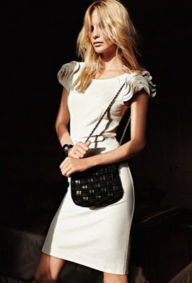 vestidos largos y cortos color blanco