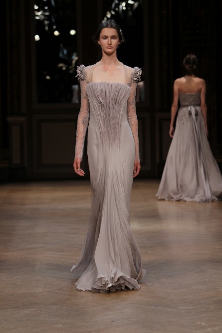 vestidos largos drapeados